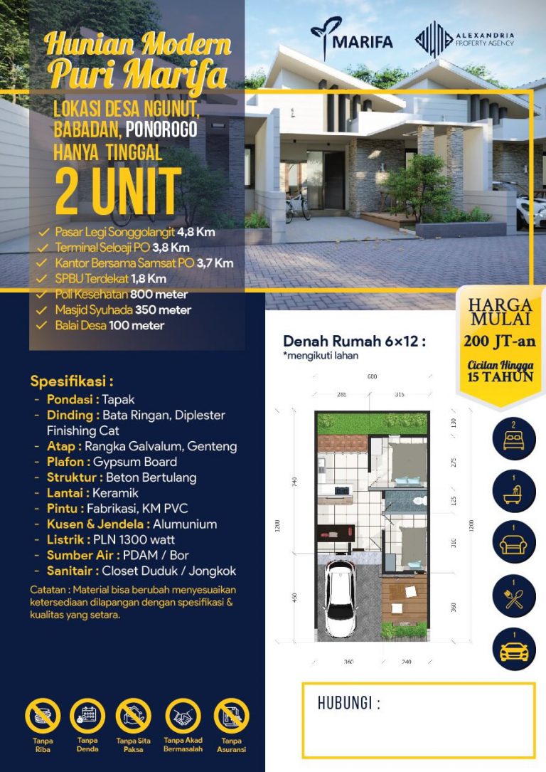 Perumahan Ponorogo Murah